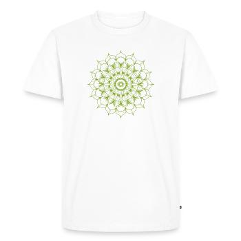 Mandala - Men's Premium Organic T-Shirt - white - Front - Nico (187cm)