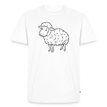 Sheep Sheep Lamb - Men's Premium Organic T-Shirt - white - Front - Nico (187cm)