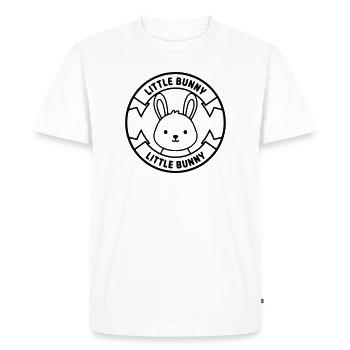 Logo Petit Lapin Bébé Mignon - T-shirt Premium bio Homme - blanc - Devant - Nico (187cm)