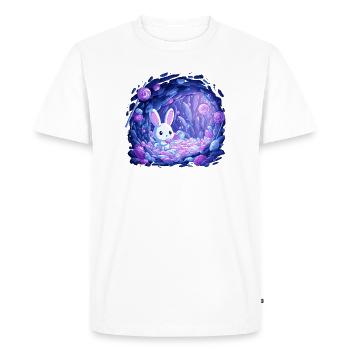 Sucre Lop Bunny en Candy Light - T-shirt Premium bio Homme - blanc - Devant - Nico (187cm)