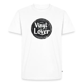 Vinyl Lover Design de musique vintage - T-shirt Premium bio Homme - blanc - Devant - Nico (187cm)