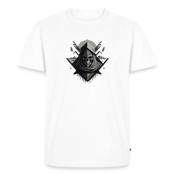 Desert Veiled Skeleton - Men's Premium Organic T-Shirt - white - Front - Nico (187cm)