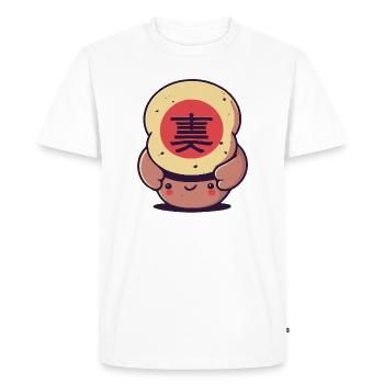 Beauty Kawaii Japanese Cookie - Men's Premium Organic T-Shirt - white - Front - Nico (187cm)