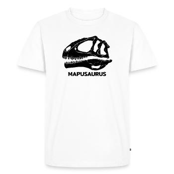 Crâne fossile de Mapusaurus - T-shirt Premium bio Homme - blanc - Devant - Nico (187cm)