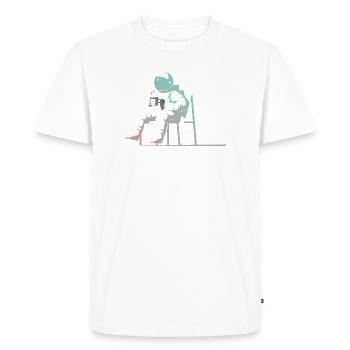 astronaute - T-shirt Premium bio Homme - blanc - Devant - Nico (187cm)