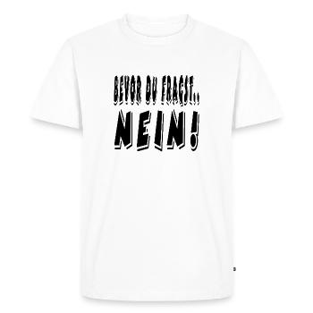 Non - T-shirt Premium bio Homme - blanc - Devant - Nico (187cm)