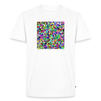 Colorful confetti circles - Men's Premium Organic T-Shirt - white - Front - Nico (187cm)