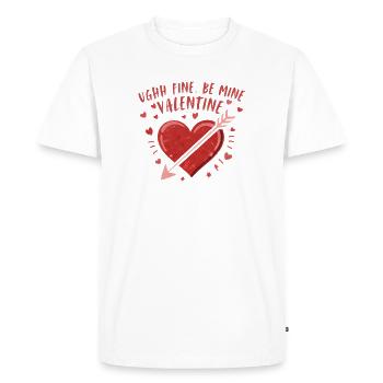 Cœur avec flèche Saint-Valentin - T-shirt Premium bio Homme - blanc - Devant - Nico (187cm)