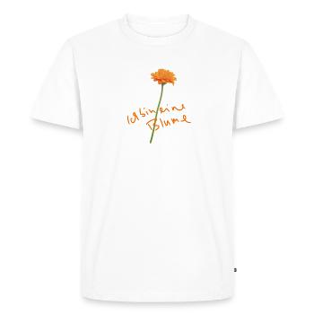 Je suis une fleur... Idée cadeau : la Saint-Valentin - T-shirt Premium bio Homme - blanc - Devant - Nico (187cm)