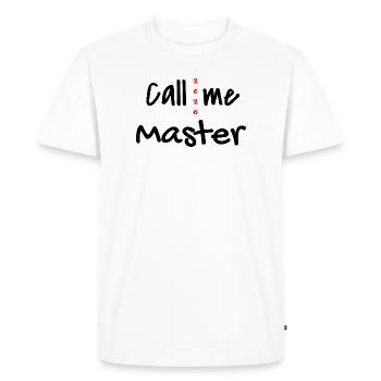 Master 2026 Diplôme - T-shirt Premium bio Homme - blanc - Devant - Nico (187cm)