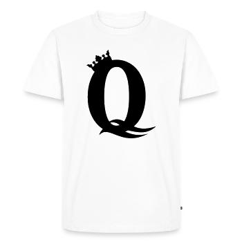 Q-Queen – Majestueuse Party & Girl Design - T-shirt Premium bio Homme - blanc - Devant - Nico (187cm)