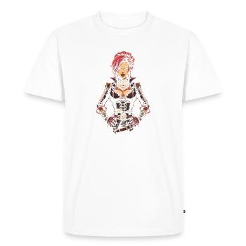 Steam Punk Beautiful Women Steampunk - Men's Premium Organic T-Shirt - white - Front - Nico (187cm)