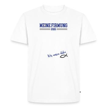 My Confirmation 2026 Guestbook Outfit Church Baptism - Men's Premium Organic T-Shirt - white - Front - Nico (187cm)