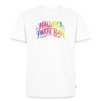 Équipe de Majorque Party Bunt - T-shirt Premium bio Homme - blanc - Devant - Nico (187cm)