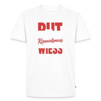Souris de Carnaval, Rut, Wiess, Cologne, Cologne, Souris de Carnaval, - T-shirt Premium bio Homme - blanc - Devant - Nico (187cm)