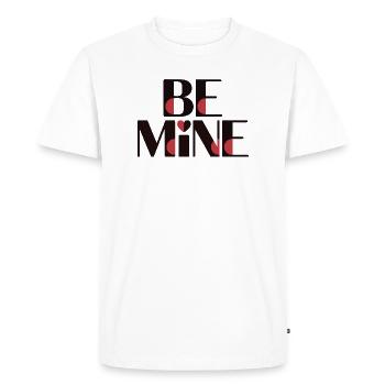 Be Mine Red Accents - Men's Premium Organic T-Shirt - white - Front - Nico (187cm)