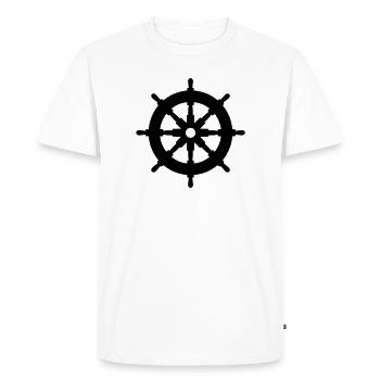 Volant - T-shirt Premium bio Homme - blanc - Devant - Nico (187cm)