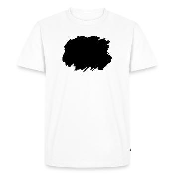 Tâche de PIENTURE - T-shirt Premium bio Homme - blanc - Devant - Nico (187cm)