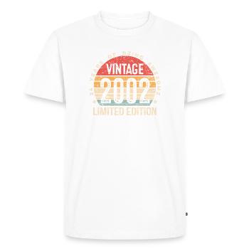 24 Year Old Gifts Vintage 2002 Limited Edition  - Men's Premium Organic T-Shirt - white - Front - Nico (187cm)