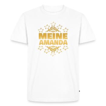 Amanda as a wife - Men's Premium Organic T-Shirt - white - Front - Nico (187cm)
