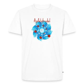 Strudel de pomme, photo drôle de cuisson ambiguë - T-shirt Premium bio Homme - blanc - Devant - Nico (187cm)
