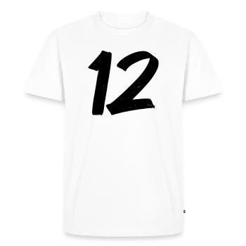 22 - T-shirt Premium bio Homme - blanc - Devant - Nico (187cm)