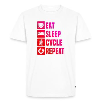 Simple road bike timeless design - Men's Premium Organic T-Shirt - white - Front - Nico (187cm)