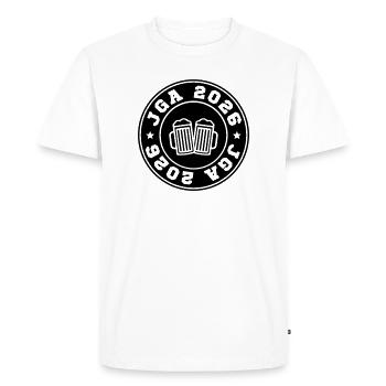 JGA 2026 - Men's Premium Organic T-Shirt - white - Front - Nico (187cm)