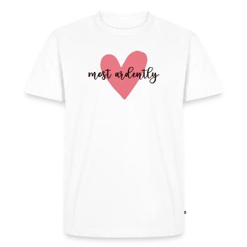 Orgueil et préjugés M. Darcy - très ardent V - T-shirt Premium bio Homme - blanc - Devant - Nico (187cm)
