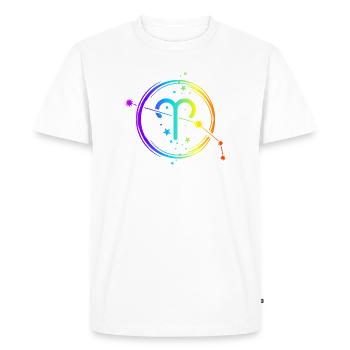 Horoscope, signe du zodiaque et astrologie du Bélier - T-shirt Premium bio Homme - blanc - Devant - Nico (187cm)