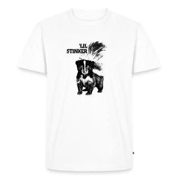 Petit Puant - Petit Puant - T-shirt Premium bio Homme - blanc - Devant - Nico (187cm)