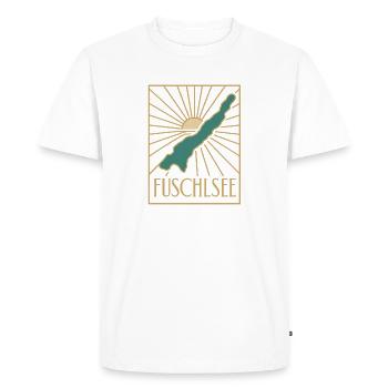 Fuschlsee Sunbeam Vintage - Men's Premium Organic T-Shirt - white - Front - Nico (187cm)