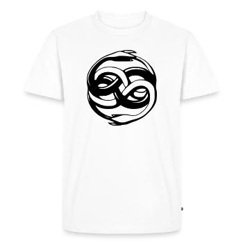 Sandwurm Auryn - Männer Premium Bio T-Shirt - Weiß - Vorne - Nico (187cm)