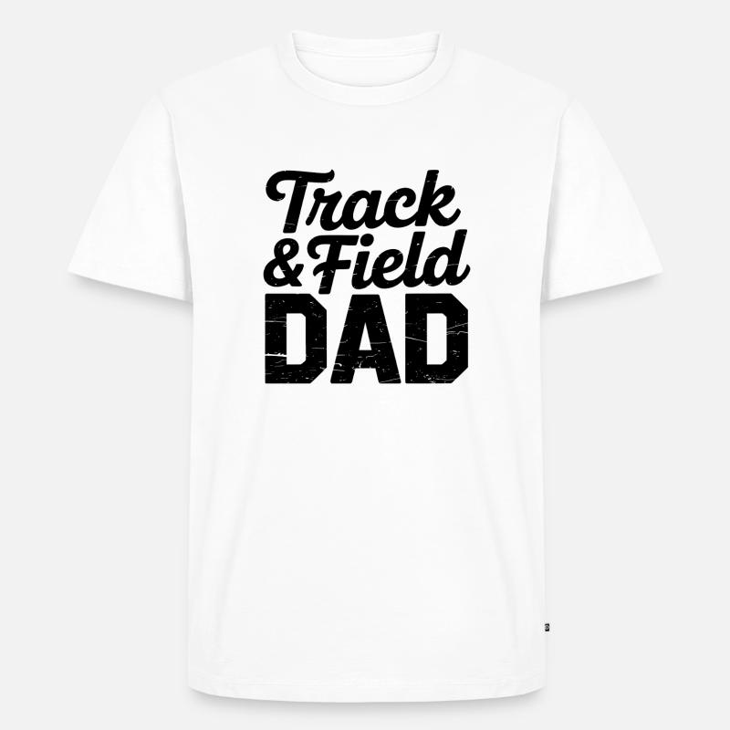 Leichtathletik Sprüche Leichtathletik Geschenk - Männer Premium Bio T-Shirt - Weiß