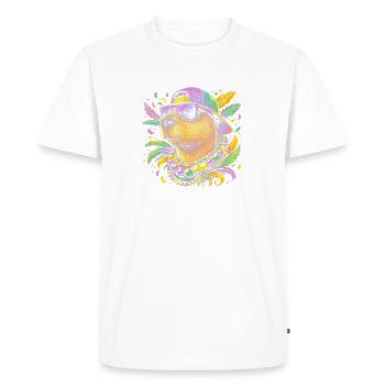 Beaver dans un style festif de couleur - T-shirt Premium bio Homme - blanc - Devant - Nico (187cm)