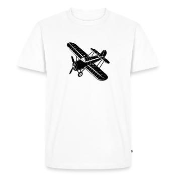 Avion - T-shirt Premium bio Homme - blanc - Devant - Nico (187cm)