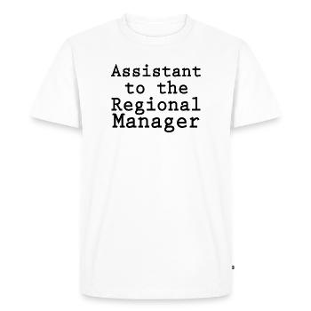 Assistant to the Regional Manager Family - Men's Premium Organic T-Shirt - white - Front - Nico (187cm)