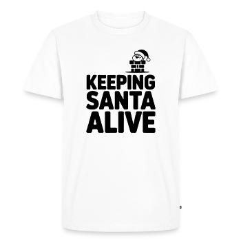 Chimney sweep chimney sweep funny saying - Men's Premium Organic T-Shirt - white - Front - Nico (187cm)