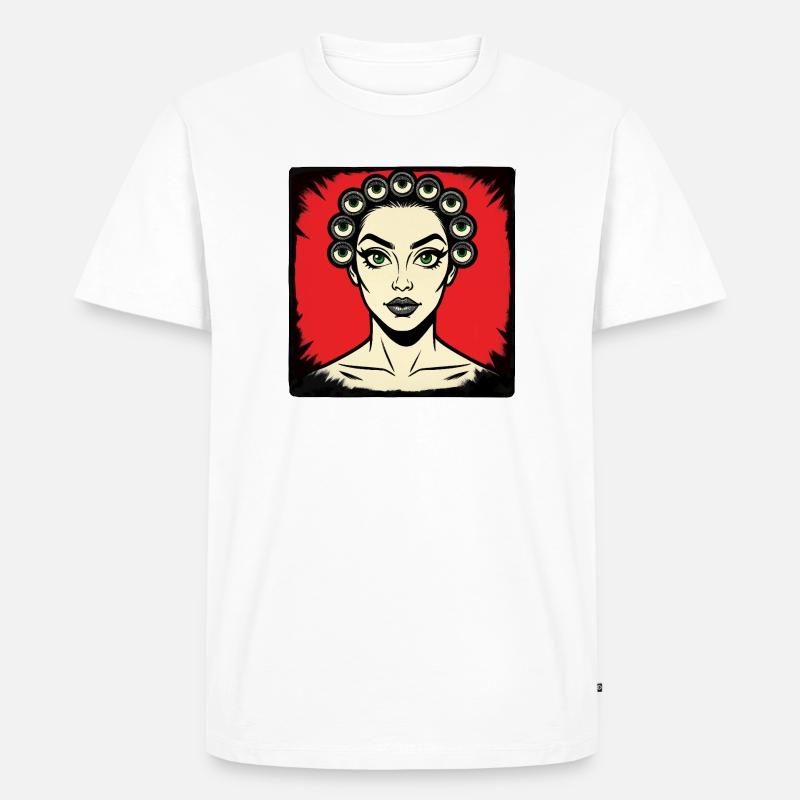 ICH SEHE DICH – nette Leute - Männer Premium Bio T-Shirt - Weiß