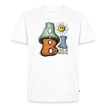 Abitur 2026 Flower Doodle Abi Font - T-shirt Premium bio Homme - blanc - Devant - Nico (187cm)