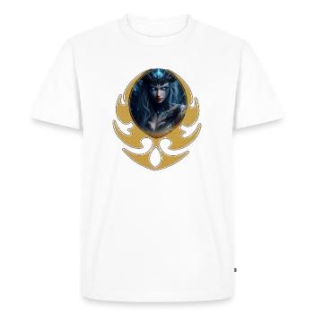 Emblème de glace et couronne - T-shirt Premium bio Homme - blanc - Devant - Nico (187cm)