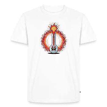 Flame Phantom Test Tube - Men's Premium Organic T-Shirt - white - Front - Nico (187cm)