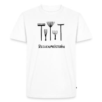 Mathématicien - T-shirt Premium bio Homme - blanc - Devant - Nico (187cm)