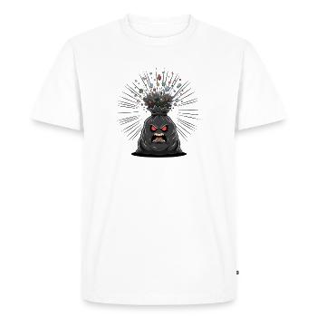 Rage Bag Outbreak - Men's Premium Organic T-Shirt - white - Front - Nico (187cm)