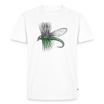 The Master's Fly - Men's Premium Organic T-Shirt - white - Front - Nico (187cm)
