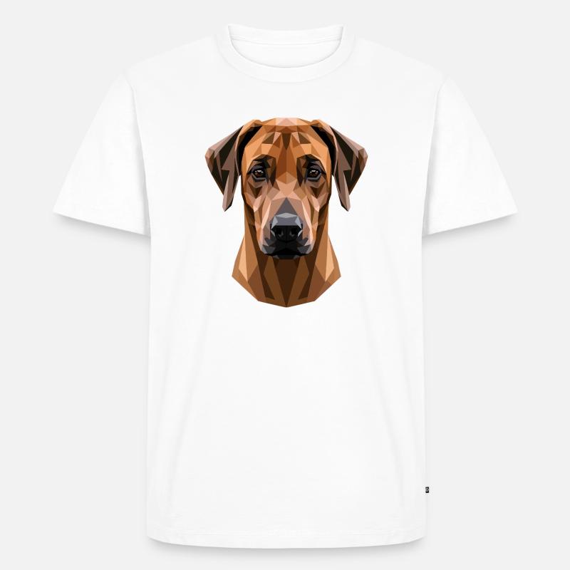 Rhodesian Ridgeback Jagdhund Hunde Stolz Ridgeback - Männer Premium Bio T-Shirt - Weiß