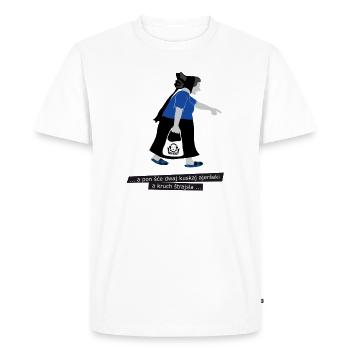 AJERŠEKA - T-shirt Premium bio Homme - blanc - Devant - Nico (187cm)