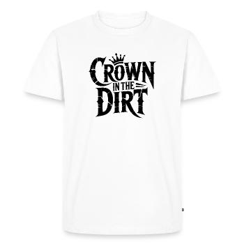 Crown in the dirt - Men's Premium Organic T-Shirt - white - Front - Nico (187cm)