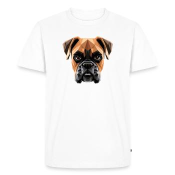 German Boxer Dog Boxer Club German Boxer Club - Men's Premium Organic T-Shirt - white - Front - Nico (187cm)