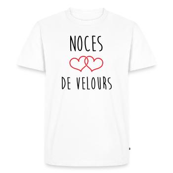Velvet Wedding 29 Years - Men's Premium Organic T-Shirt - white - Front - Nico (187cm)